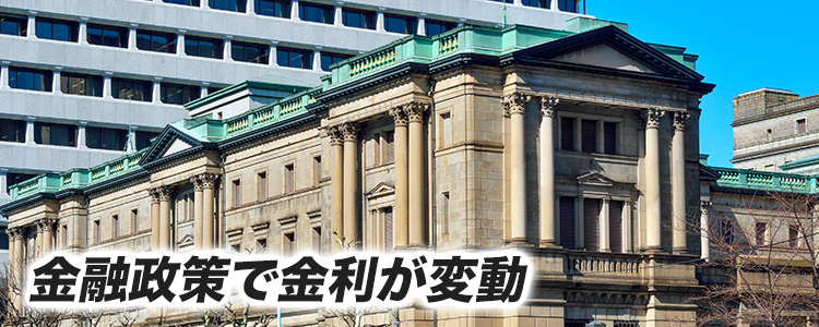 金融政策を行う日本銀行